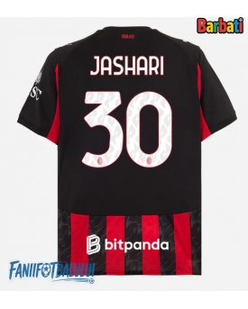 AC Milan Ardon Jashari #30 Tricou Fotbal Replică 2025-26 Barbati Acasa
